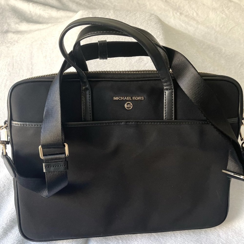 MICHAEL KORS Black Nylon Laptop Bag
